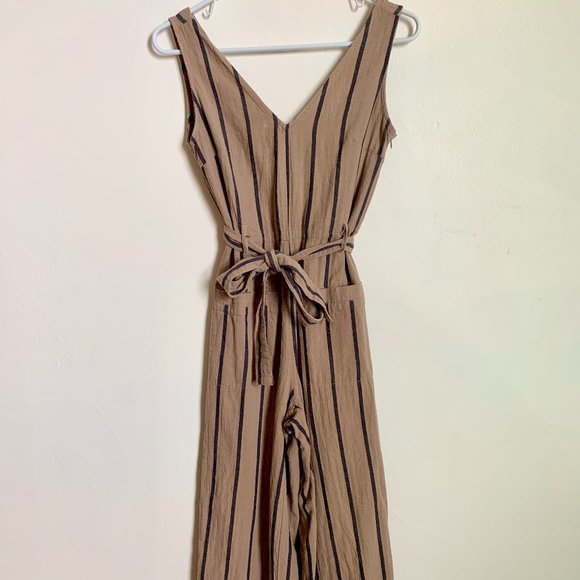 Mod Ref The Matilda Navy/Tan Jumpsuit - Picture 5 of 9